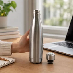 Stainless Steel Leak-Proof Water Bottle – Durable 500ml Hydration