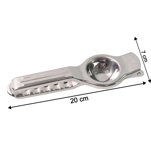 Stainless Steel Lemon Squeezer – 2-in-1 Juicer with Bottle Opener