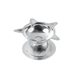 Stainless Steel Lotus Design Diya – Durable Traditional Puja Lamp