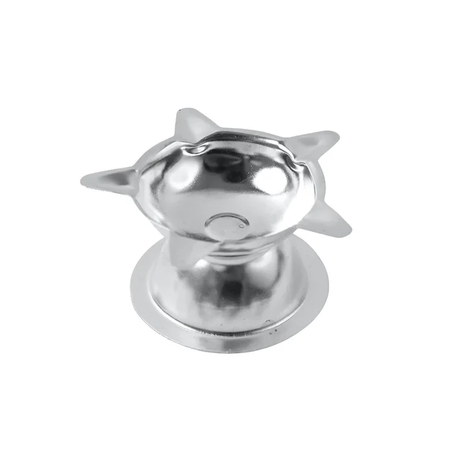 Stainless Steel Lotus Design Diya – Durable Traditional Puja Lamp