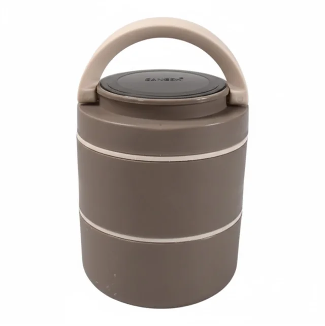 Stainless Steel Lunch Box – 2-Layer Leak-Proof for Office & School | Ganesh