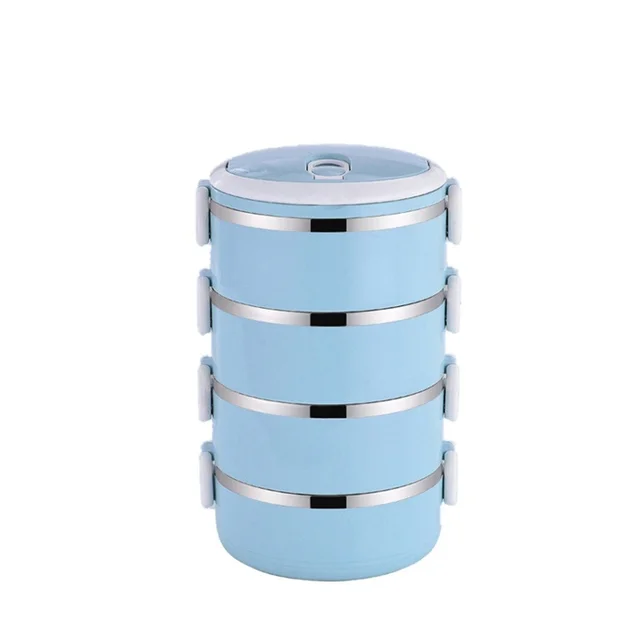 Stainless Steel Lunch Box – 4 Layer Insulated Tiffin | Lunchie Bunchie