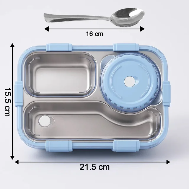 Stainless Steel Lunch Box – Airtight Compartment Tiffin for Meals