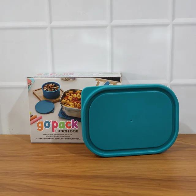 Stainless Steel Lunch Box Set – Leak-Resistant with Cutlery