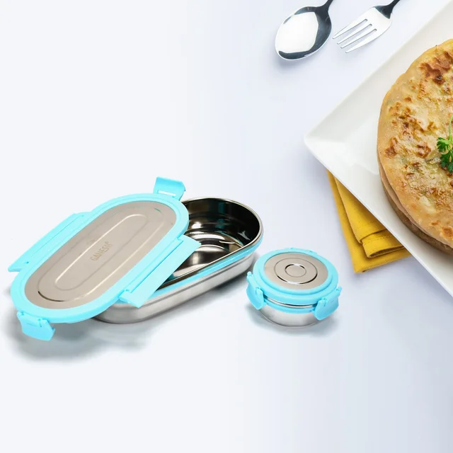 Stainless Steel Lunch Box Set of 2 | Ganesh