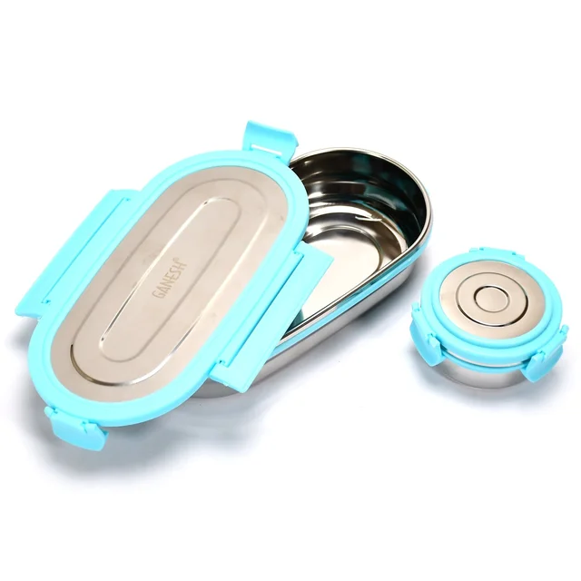 Stainless Steel Lunch Box Set of 2 | Ganesh