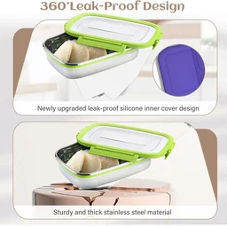 Stainless Steel Lunch Pack – Leak-Proof & Durable | Ganesh