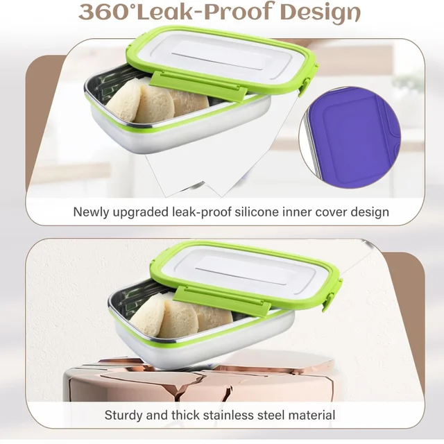 Stainless Steel Lunch Pack – Leak-Proof & Durable | Ganesh