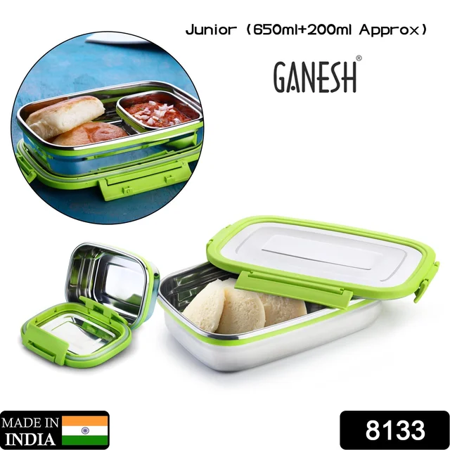 Stainless Steel Lunch Pack – Leak-Proof & Durable | Ganesh