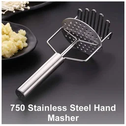 Stainless Steel Masher – Durable Hand Smasher for Kitchen | Mini Bubbles