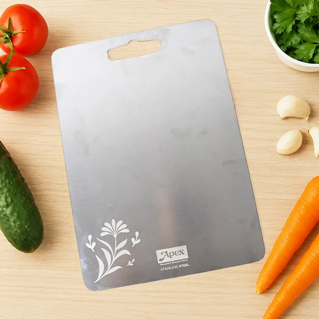 Stainless Steel Medium Chopping Board – Durable & Rust-Resistant