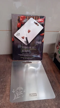 Stainless Steel Medium Chopping Board – Durable & Rust-Resistant