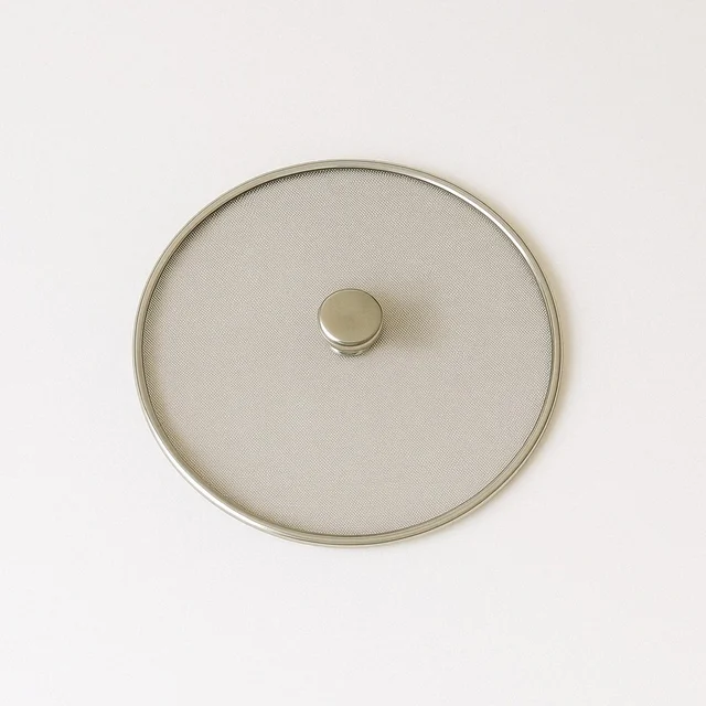 Stainless Steel Mesh Splatter Guard – Safe & Mess-Free Frying