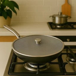 Stainless Steel Mesh Splatter Guard – Safe & Mess-Free Frying