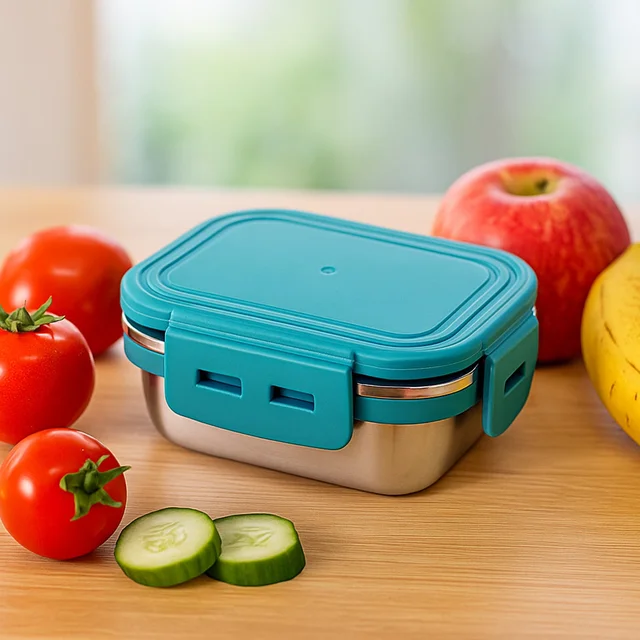 Stainless Steel Mini Food Container – 200ml Airtight Leak-Proof