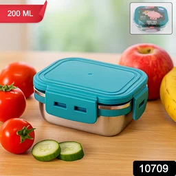 Stainless Steel Mini Food Container – 200ml Airtight Leak-Proof