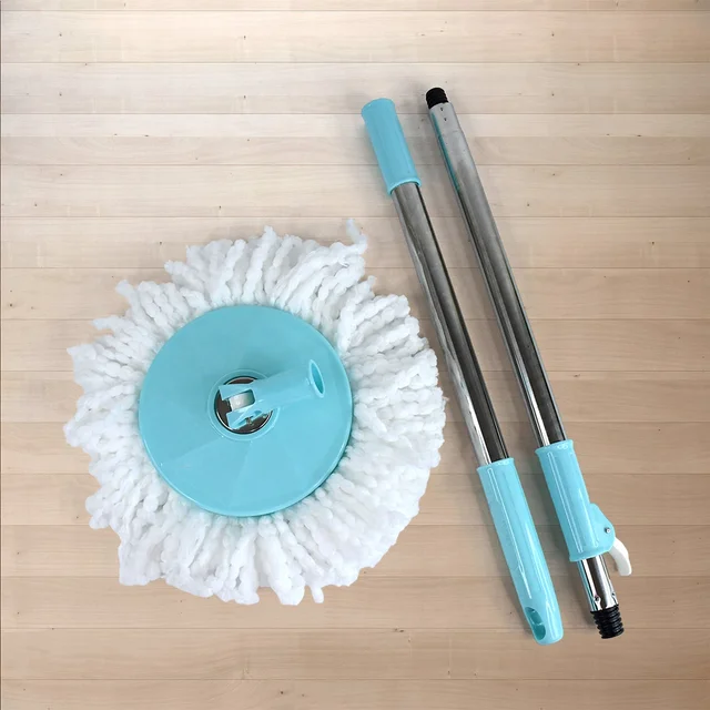 Stainless Steel Mop Rod – Adjustable 120 cm with Microfiber Head