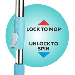 Stainless Steel Mop Rod – Adjustable 120 cm with Microfiber Head