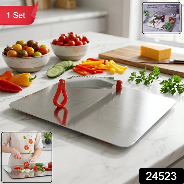 Stainless Steel Multipurpose Chopping Board – Hygienic & Durable for Kitchen