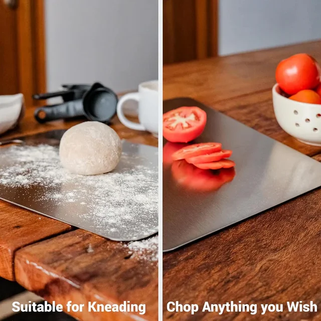 Stainless Steel Multipurpose Chopping Board – Large & Durable
