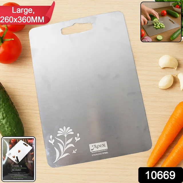 Stainless Steel Multipurpose Chopping Board – Large & Durable