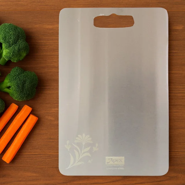 Stainless Steel Multipurpose Cutting Board – Compact 210x320mm