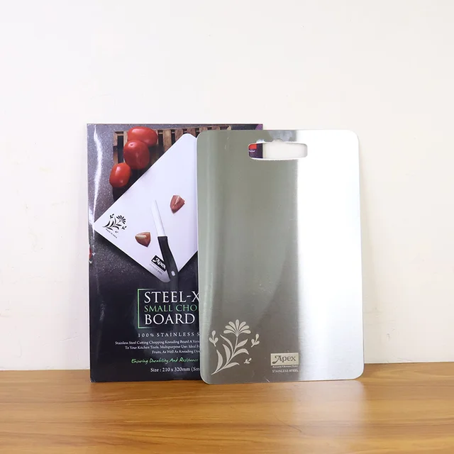 Stainless Steel Multipurpose Cutting Board – Compact 210x320mm