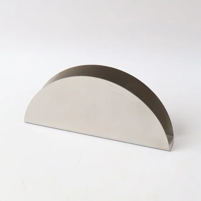 Stainless Steel Napkin Holder – Sleek Half-Moon Design