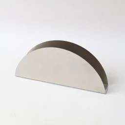 Stainless Steel Napkin Holder – Sleek Half-Moon Design