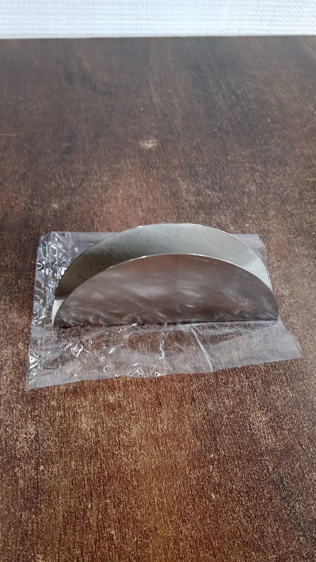 Stainless Steel Napkin Holder – Sleek Half-Moon Design