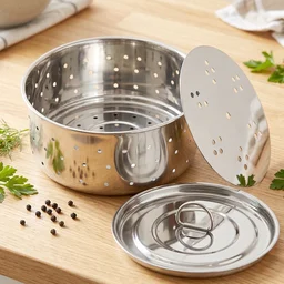 Stainless Steel Paneer Maker Mould with Lid for Cheese and Tofu Pre...