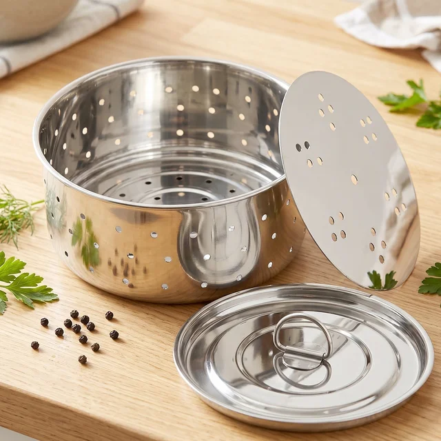 Stainless Steel Paneer Maker Mould with Lid for Cheese and Tofu Pre...