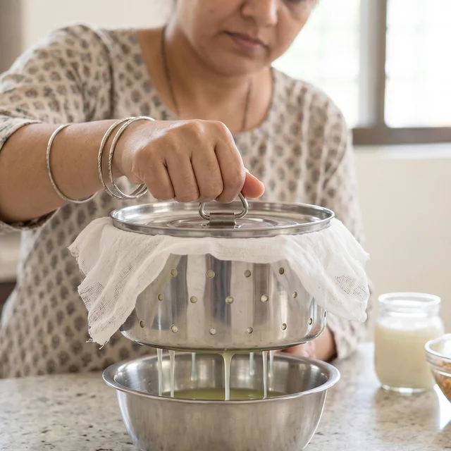 Stainless Steel Paneer Maker Mould with Lid for Cheese and Tofu Pre...