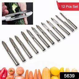 Stainless Steel Peeler Set – 12-Piece Multi-Purpose | Quickslice