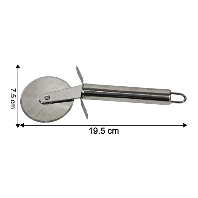 Stainless Steel Pizza Cutter – Sharp Rotary Blade & Ergonomic Handle