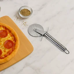 Stainless Steel Pizza Cutter – Sharp Rotary Blade & Ergonomic Handle