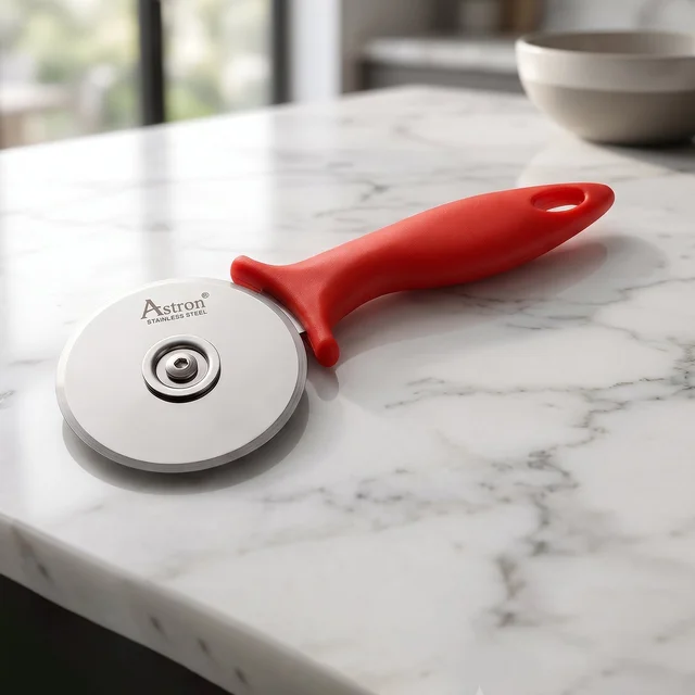 Stainless Steel Pizza Cutter – Sharp Slicer with Comfortable Handle