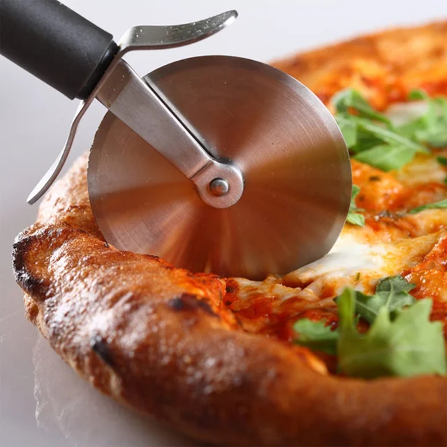 Stainless Steel Pizza Cutter – Sharp Wheel Slicer | Quickslice