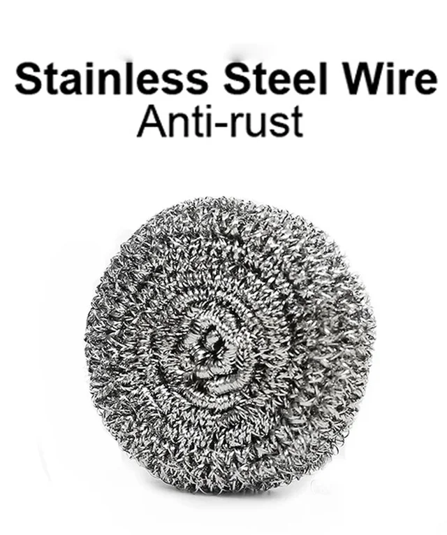 Stainless Steel Scrubber – Heavy-Duty Utensil Cleaning (6 Pack) | Velvet Wipe