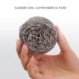 Stainless Steel Scrubber – Round, Heavy Duty (Pack of 12) | Indo Glow