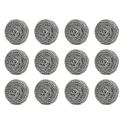 Stainless Steel Scrubber – Round, Heavy Duty (Pack of 12) | Indo Glow