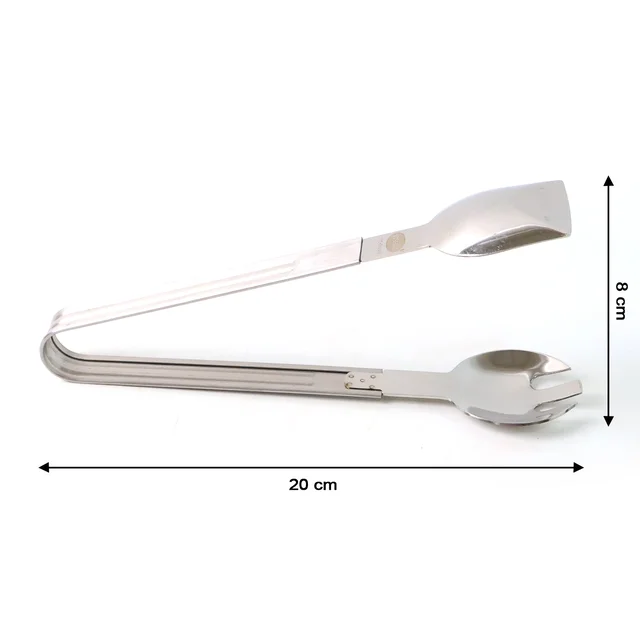 Stainless Steel Serving Tong – 2-in-1 Pasta & Salad Tool