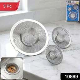 Stainless Steel Sink Drain Strainer Set – Prevents Clogs & Odors