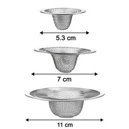Stainless Steel Sink Drain Strainer Set – Prevents Clogs & Odors