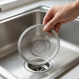 Stainless Steel Sink Drain Strainer Set – Prevents Clogs & Odors