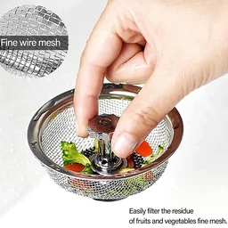 Stainless Steel Sink Strainer – Adjustable Stopper | Garth