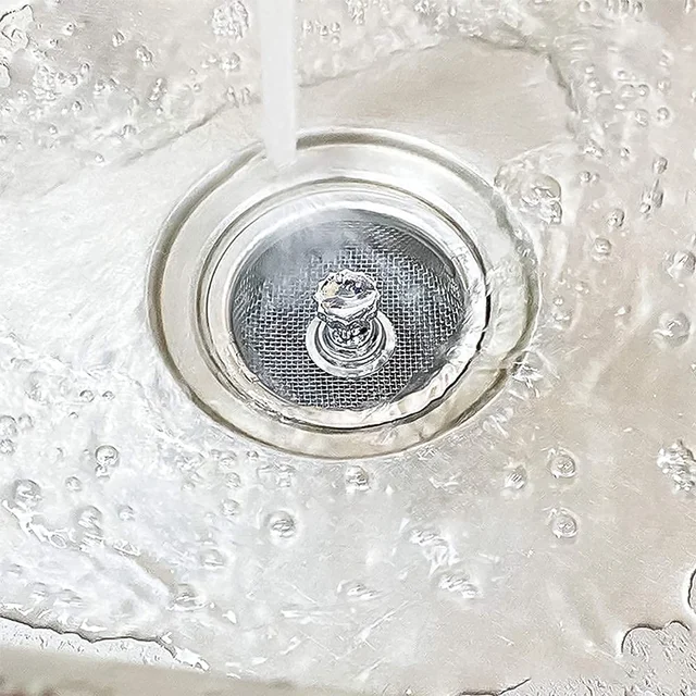 Stainless Steel Sink Strainer – Adjustable Stopper | Garth