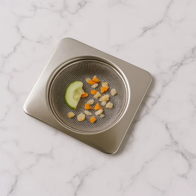 Stainless Steel Sink Strainer – Rustproof Square Filter