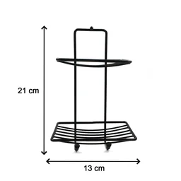 Stainless Steel Soap Rack – 2-Tier Bathroom Organizer | FreshAura