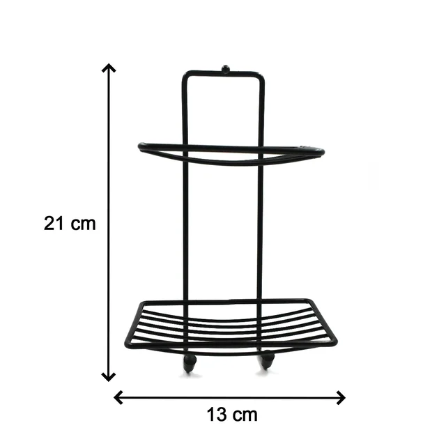 Stainless Steel Soap Rack – 2-Tier Bathroom Organizer | FreshAura
